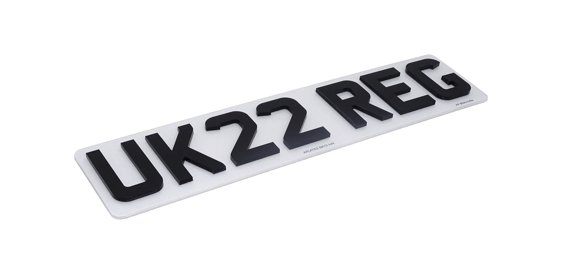 Number Plates for Badge and Strip Frame